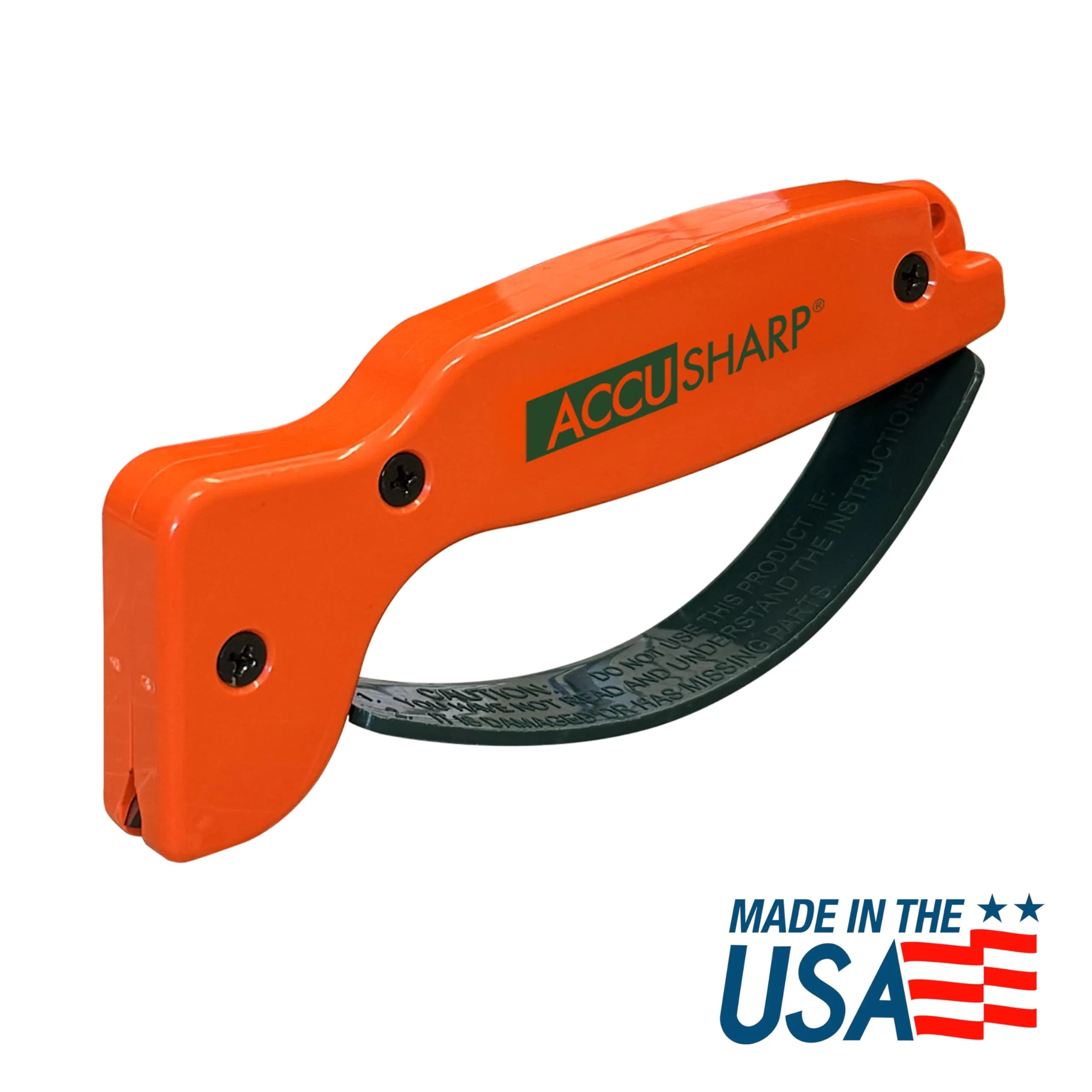 AccuSharp Knife Sharpener Blaze Orange | Sharpens Straight & Serrated Knives in 10 Seconds - view 2
