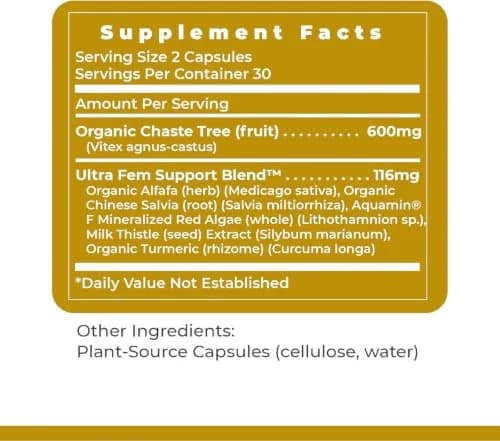 Premier Research Labs Fem Balance FX - 60 Vegetarian Capsules | Supports Women's Hormone Balance thumbnail 6