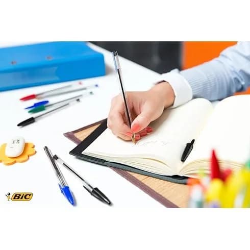 BIC Cristal Original Ballpoint Pens 1.0mm | Classic Smudge-Free Writing for School & Office thumbnail 3