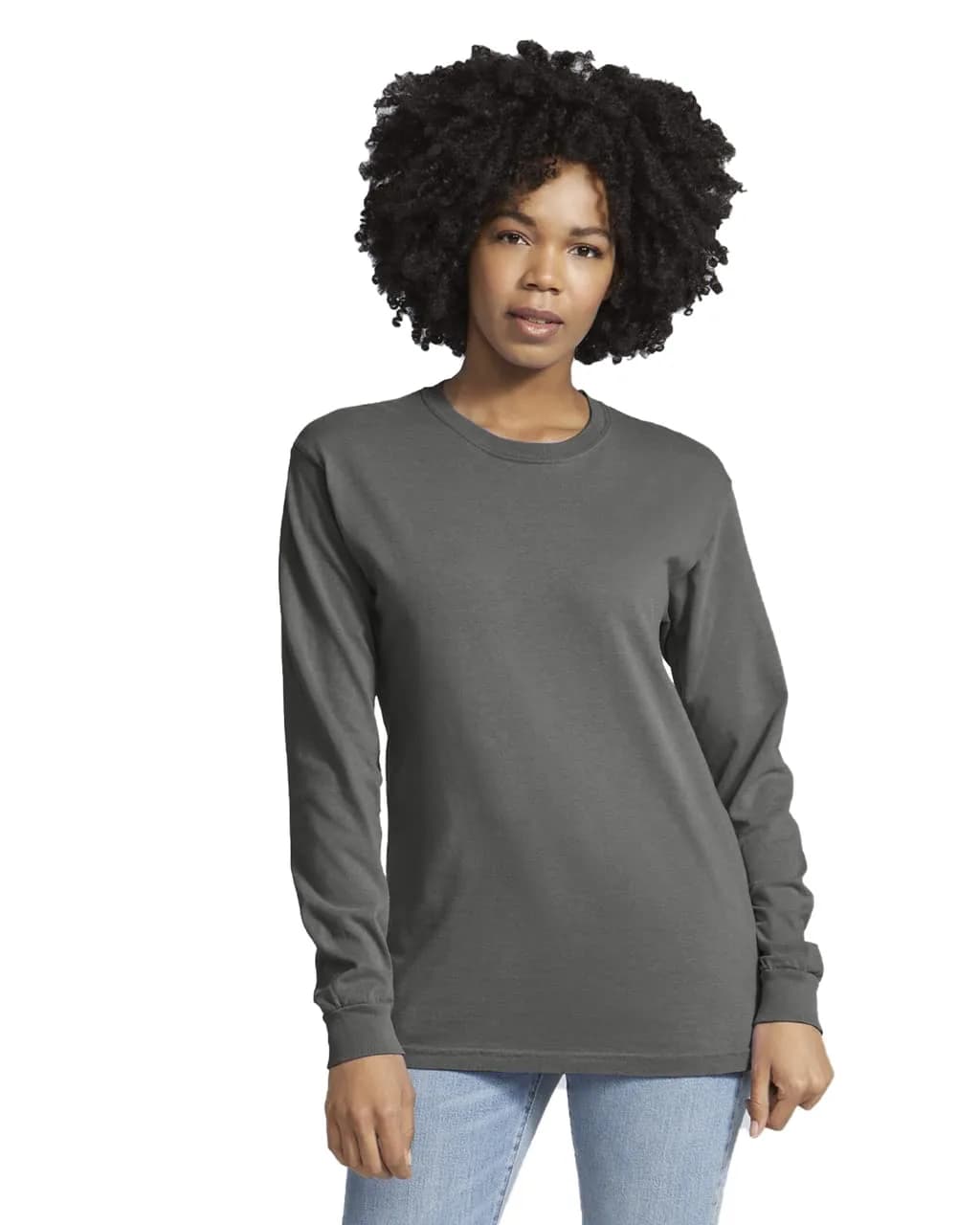 Comfort Colors Womens 6.1 Oz. Ringspun Cotton T-Shirt (6014) -Pepper -2XL | Casual, Garment-Dyed, Pre-shrunk