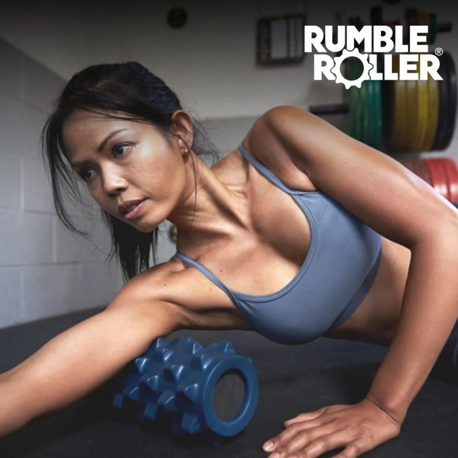 RumbleRoller Original Textured Foam Roller - Compact 12-Inch Blue | Deep Tissue Massage Therapy - view 5