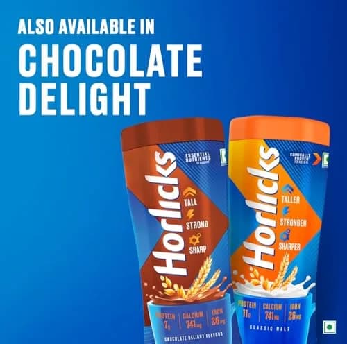 Horlicks Original Classic Malt Plain Drink Mix 450 g (15.87 oz) | Authentic USA Import for India thumbnail 6