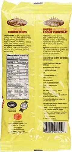 King David Vegan Lactose-Free Non-dairy White Chocolate Chips 8.8 Oz Pack of 4 | Kosher Certified Vegan thumbnail 2