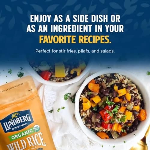 Lundberg Wild Rice, Regenerative Organic Certified – 8 Oz | California Cultivated Wild Black Rice, Whole Grain thumbnail 4