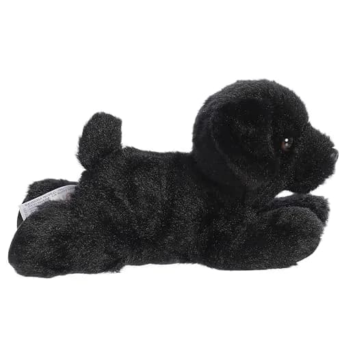 Aurora Mini Flopsie Blackie Labrador Plush Toy 20 cm (8 inches) | Soft, Cuddly, and Safe for All Ages thumbnail 4