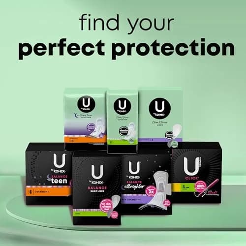 U by Kotex Clean & Secure Ultra Thin Pads Heavy Absorbency 56 Count | Dermatologist Tested & Hypoallergenic thumbnail 8