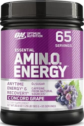 Optimum Nutrition Amino Energy Concord Grape 1.29 lb (585 g) | Energy & Muscle Recovery Blend thumbnail 1