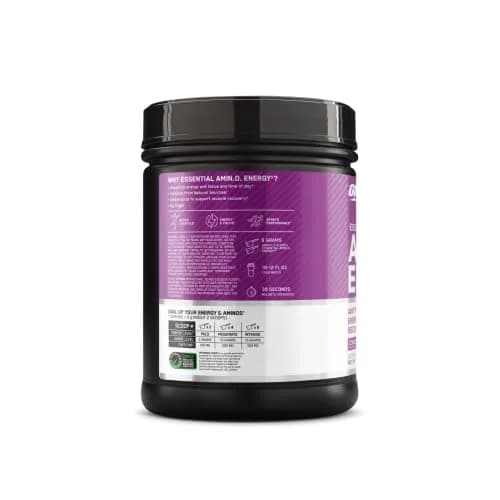 Optimum Nutrition Amino Energy Concord Grape 1.29 lb (585 g) | Energy & Muscle Recovery Blend thumbnail 7