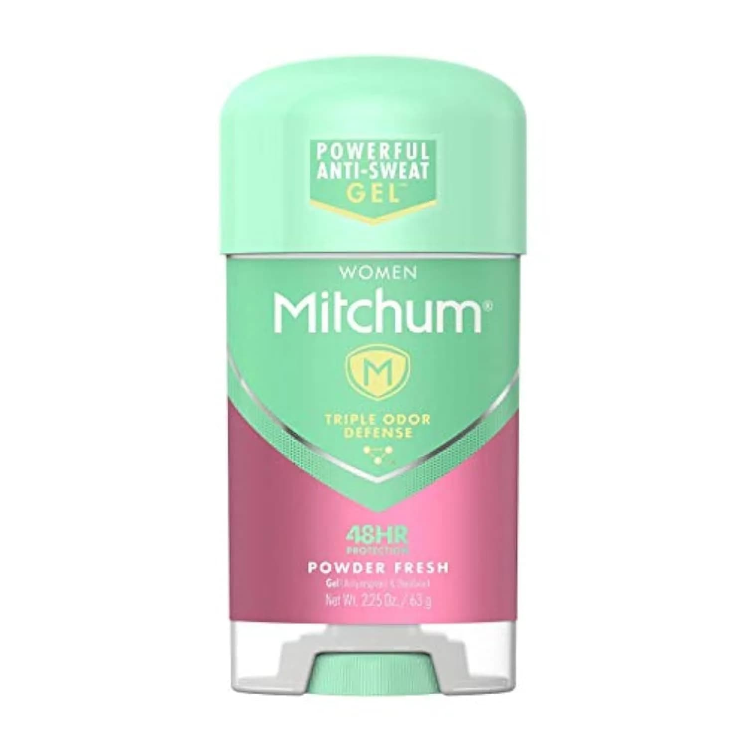 Mitchum Advanced Control Gel Antiperspirant & Deodorant for Women, Powder Fresh, 63.79 g (2.25 oz) | Controls Sweat & Odor for 24 Hours - main product image