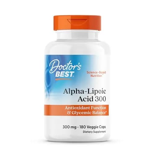 Doctor's BEST Alpha Lipoic Acid Supplement 300mg | 180 Veg Capsules thumbnail 1