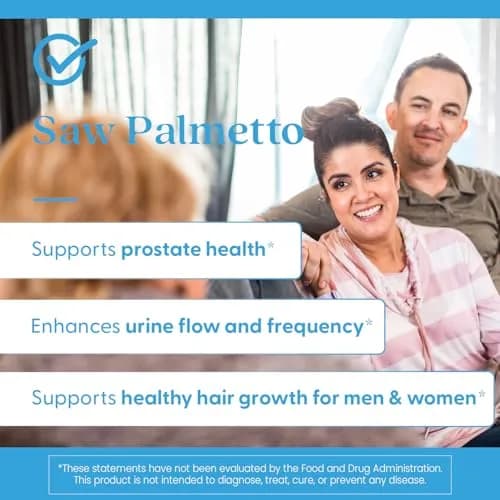 Doctor's Best Saw Palmetto Extract Supplement, Non GMO, 180 Ct Softgels | Prostate & Urinary Support thumbnail 3