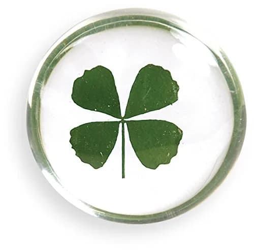 AngelStar Clover Stone 1 1/4" | Natural Irish Luck Gift thumbnail 1