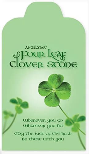 AngelStar Clover Stone 1 1/4" | Natural Irish Luck Gift thumbnail 3