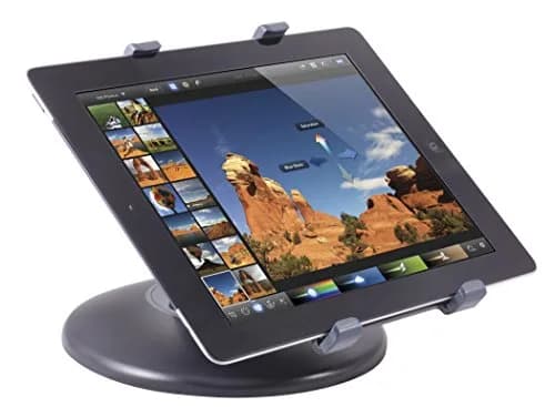 Kantek Adjustable Tablet Desk Stand with Weighted Base for 7"-10" Tablets | Rotating Secure Support thumbnail 4