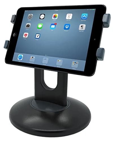 Kantek Adjustable Tablet Desk Stand with Weighted Base for 7"-10" Tablets | Rotating Secure Support thumbnail 5