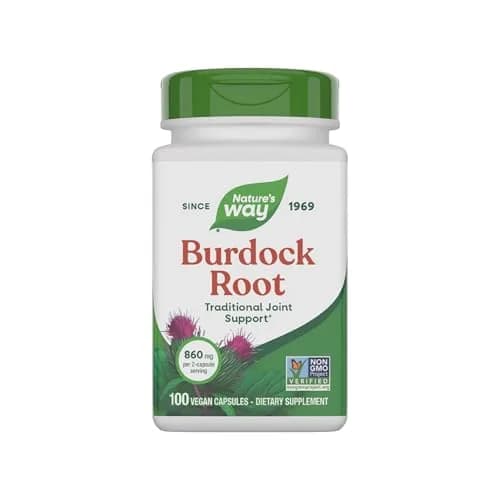 Nature's Way Burdock Root Capsules for Traditional Joint Support*, 100 ct | Vegan & Gluten-Free thumbnail 1