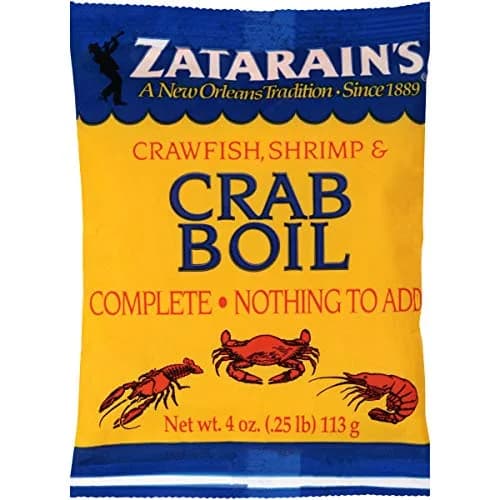 Zatarain's Crawfish, Shrimp & Crab Boil 4 oz (113g) | Authentic New Orleans Style Seafood Seasoning thumbnail 1