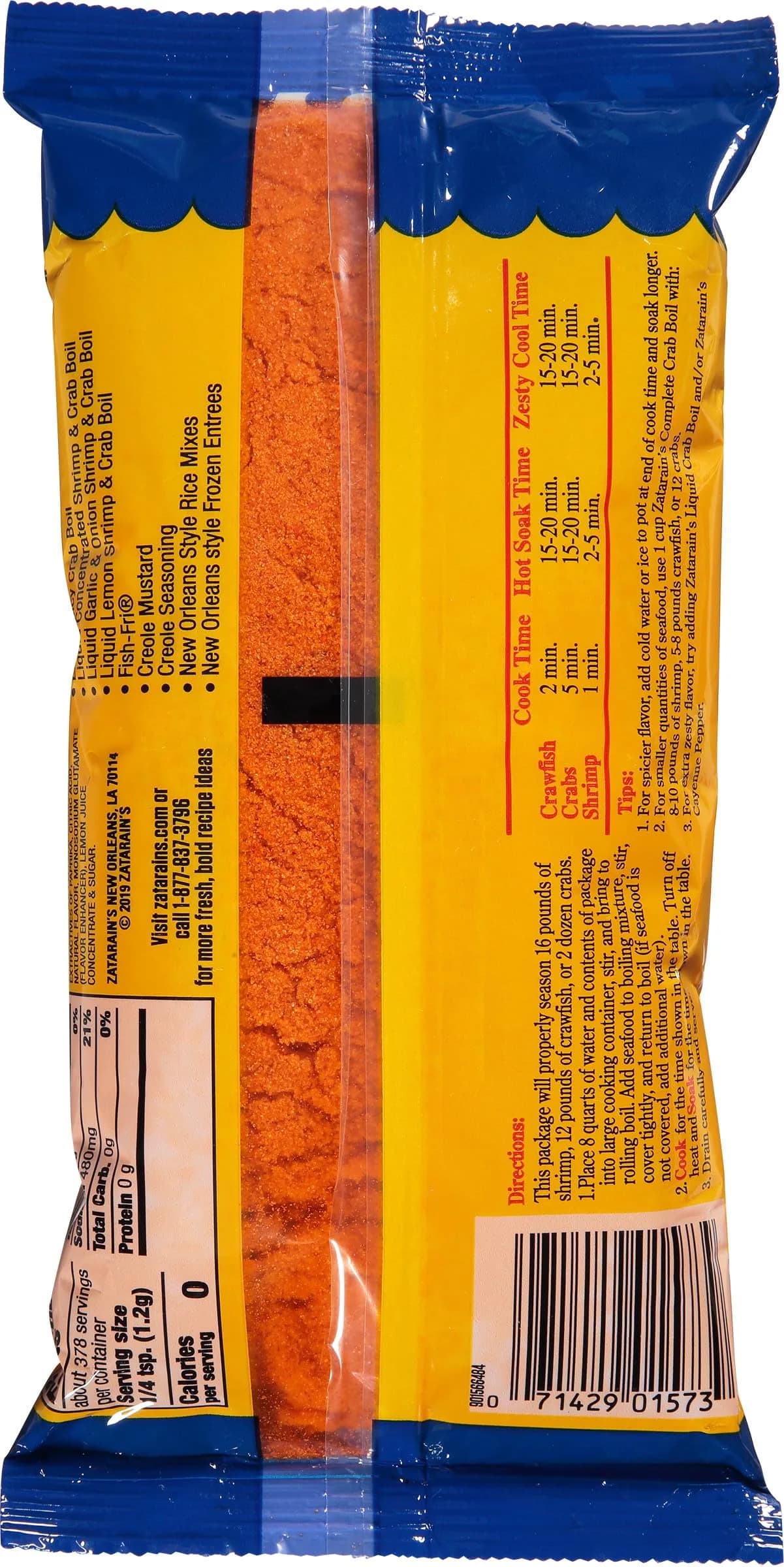 Zatarain's Crawfish, Shrimp & Crab Boil 16 oz (Pack of 12) | Authentic New Orleans Style Seafood Seasoning - view 6