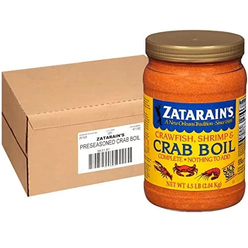 Zatarain's Crawfish, Shrimp & Crab Boil 4.5 lb (2.04 kg) Pack of 6 | Authentic New Orleans Flavor for Seafood thumbnail 1