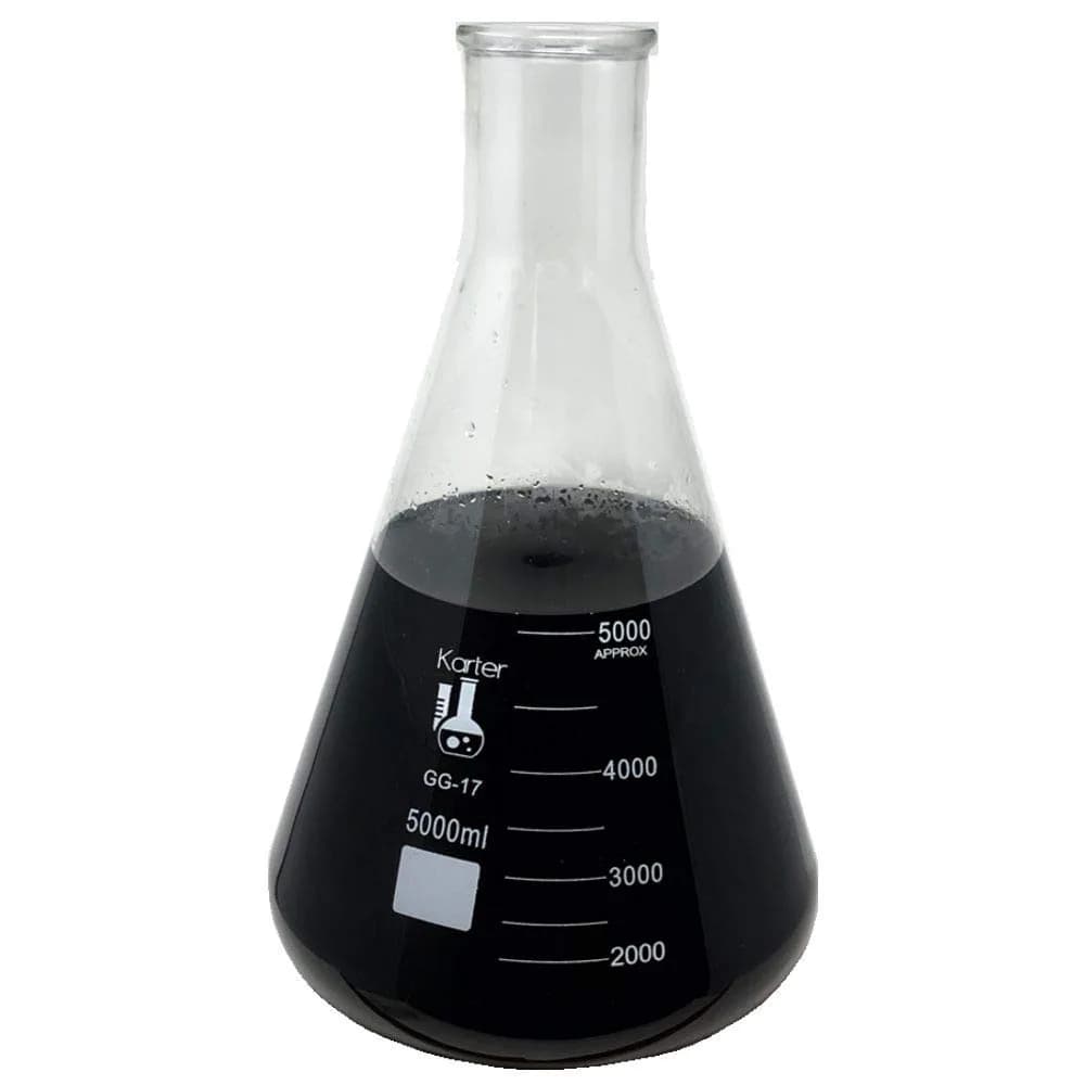 Karter Scientific 1000ml Erlenmeyer Flask with Narrow Mouth & Graduations | 3.3 Borosilicate Glass — 5000ml