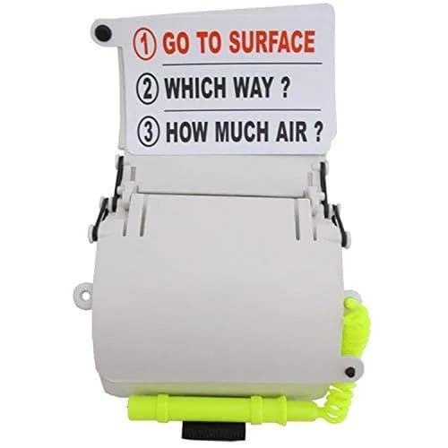 Scuba Choice 3-Panel Diving Wrist Slate with Pencil & Safety Leash, 156g (5.5oz) | Essential Underwater Communication Tool thumbnail 1