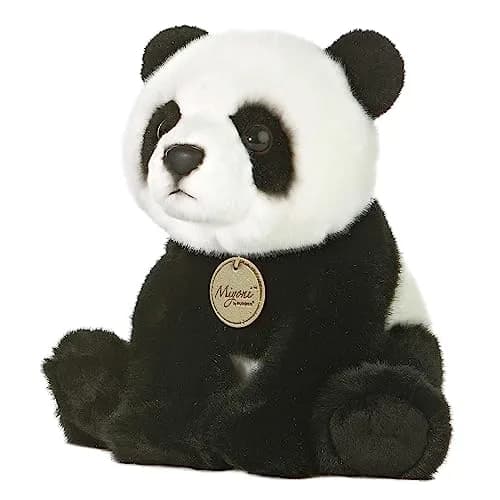 Aurora Miyoni 7.5" Panda Realistic Stuffed Animal | Hand-stitched plush toy for kids & collectors thumbnail 1