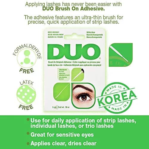 DUO Clear Lash Glue Waterproof 0.18 oz | Long Lasting, Hypoallergenic, Vitamin Enriched thumbnail 2