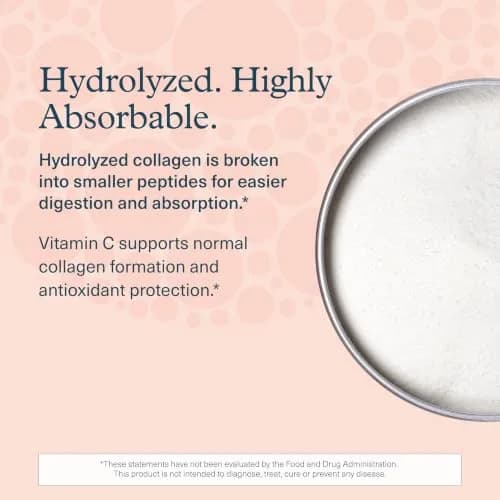 Youtheory Advanced Collagen 6,000 mg | Hydrolyzed Collagen Peptides & Vitamin C for Hair, Nails & Joints, 120 Tablets thumbnail 4