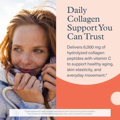 Youtheory Advanced Collagen 6,000 mg | Hydrolyzed Collagen Peptides & Vitamin C for Hair, Nails & Joints, 120 Tablets thumbnail 3