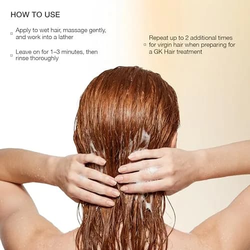 GK HAIR pH+ Clarifying Shampoo 10.1 Oz | Deep Cleansing for Build Up & Keratin Prep thumbnail 7