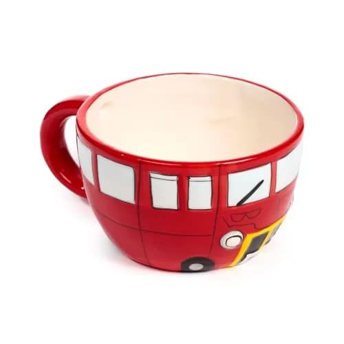 Puckator Routemaster Red Bus Tea for One Set, Ceramic, Mixed, Total Height 17cm | London Bus Tea Cup & Pot thumbnail 3