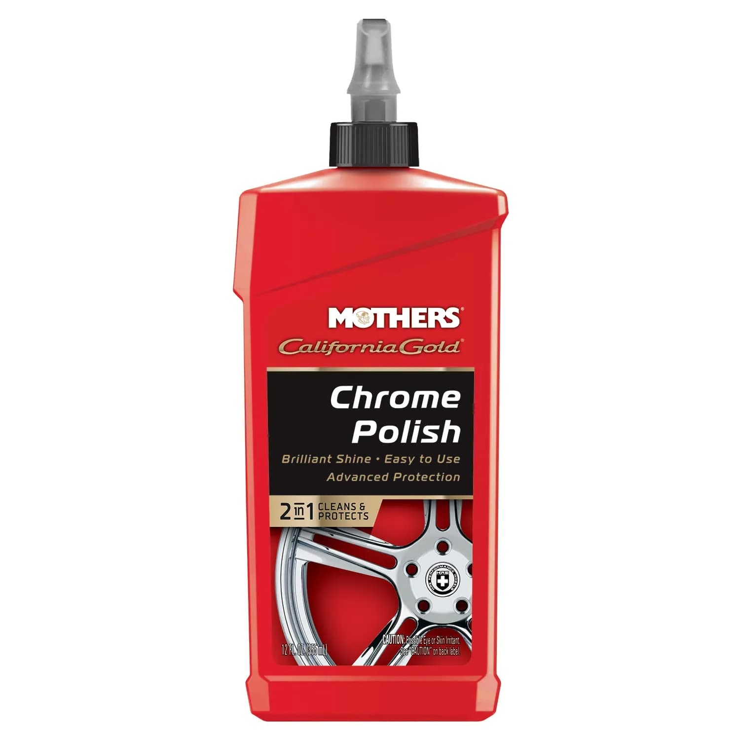 Mothers California Gold Chrome Polish 12 oz | Deep Cleans & Protects Chrome & Glass