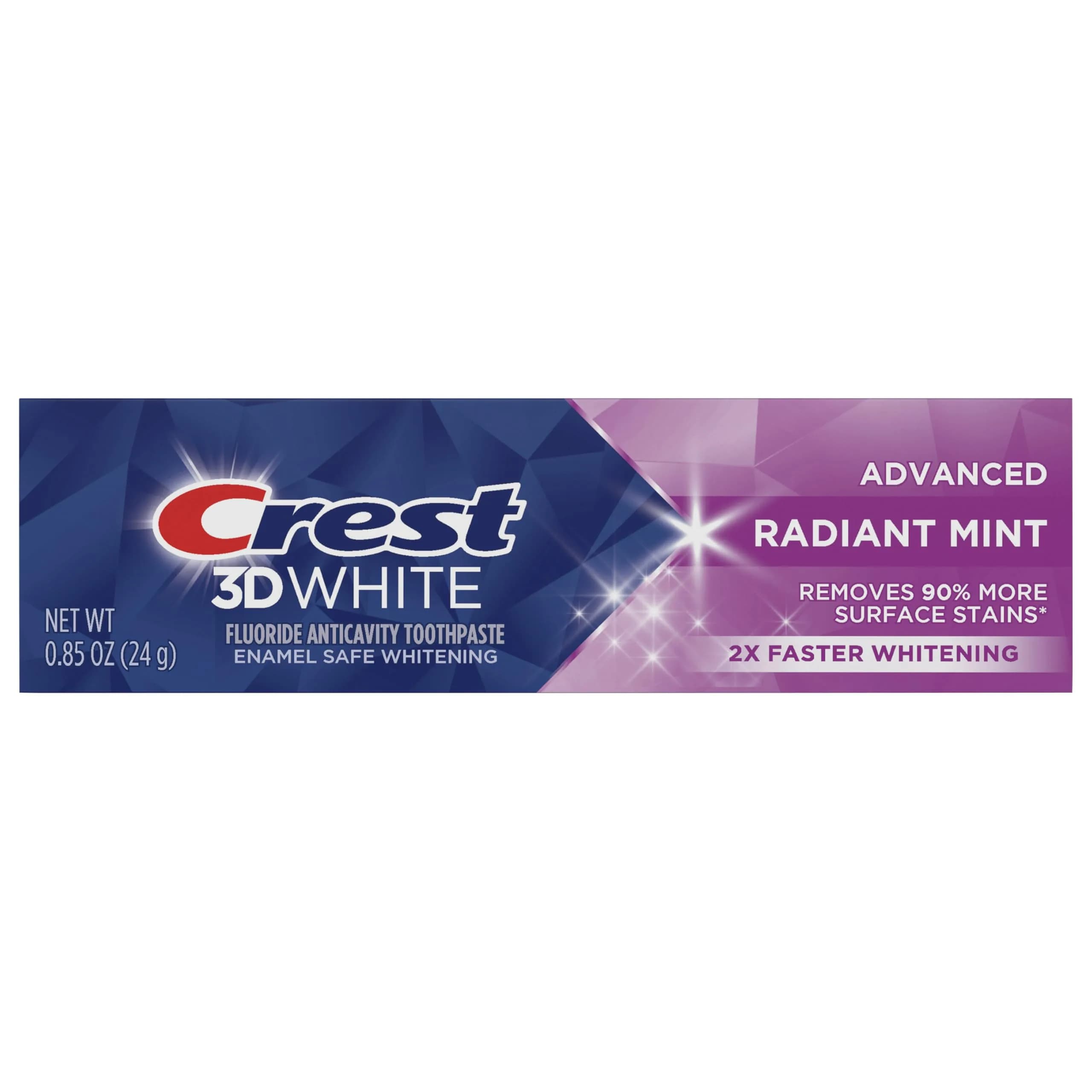 Crest 3D White Brilliance Vibrant Peppermint Toothpaste 12.3 oz (360ml) Pack of 3 | Fastest Whitening & Advanced Stain Protection — 0.85 Ounce