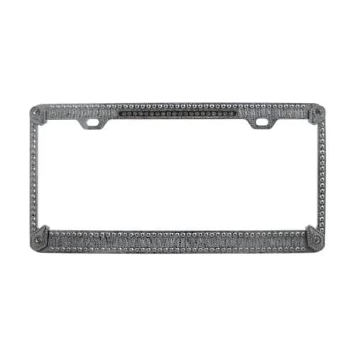Pilot Automotive WL125-C Auto Ice License Frame with Diamonds | Heavy Duty Zinc Construction thumbnail 1