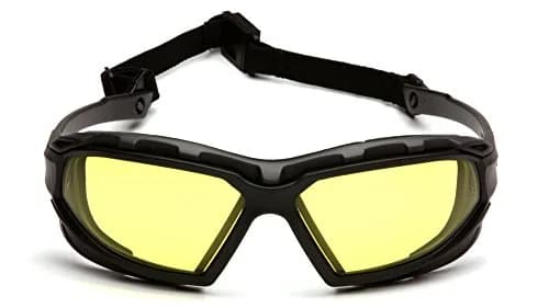 Pyramex Highlander XP Safety Glasses, Black/Gray Frame, Amber Anti-Fog Lens (1 Pair) thumbnail 2