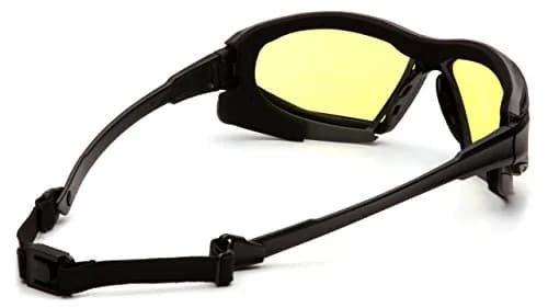Pyramex Highlander XP Safety Glasses, Black/Gray Frame, Amber Anti-Fog Lens (1 Pair) thumbnail 4