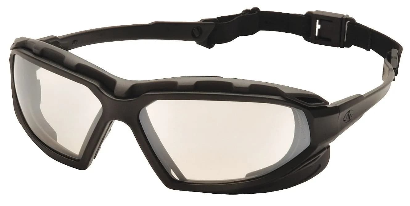Pyramex Highlander XP Safety Glasses Black-Gray Frame/Anti-Fog Lens | Impact-Resistant, Unisex - main product image
