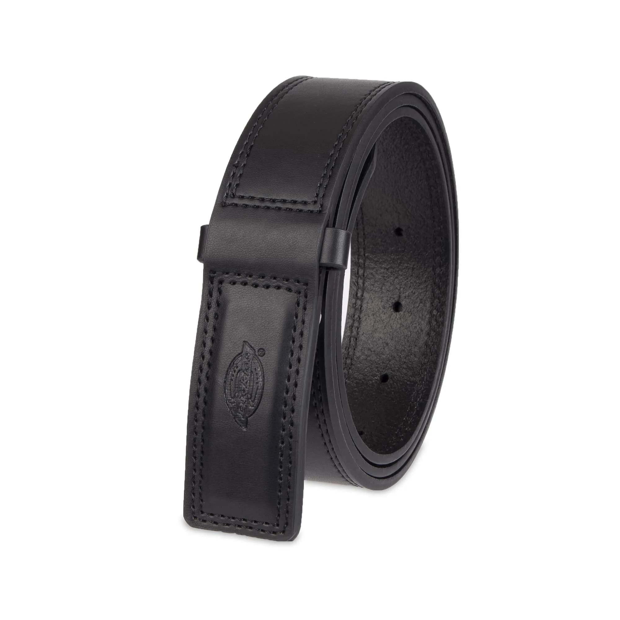 Dickies Men's Leather Work Belt - Heavy Duty No-Scratch Buckle, Black, Medium | Durable, Classic Style for Everyday Use — Black