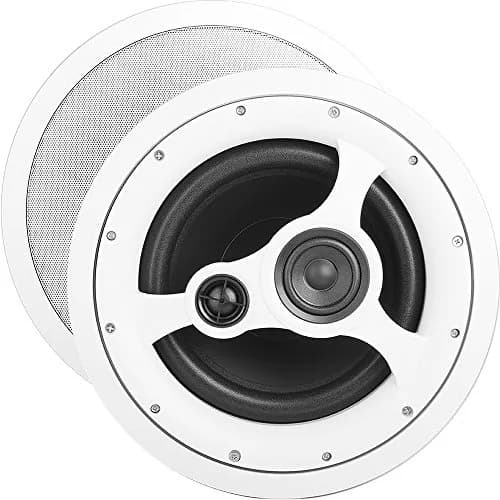 OSD Audio 10” in-Ceiling Speaker – 150W Stereo System, Pivoting Tweeter, ICE1080HD | High Power Home Theater Speaker thumbnail 1