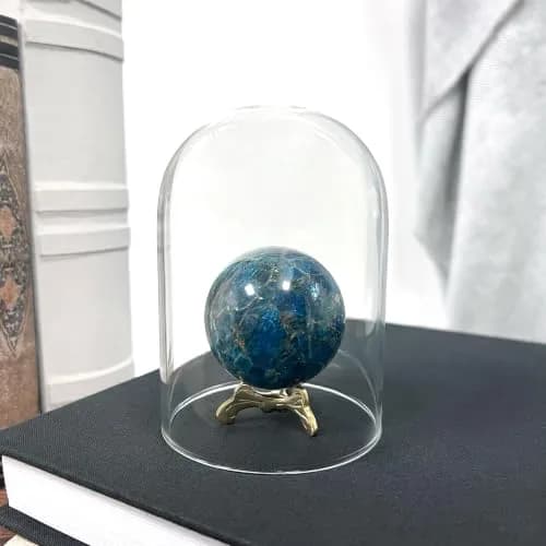 Plymor 3" x 4" Glass Display Dome Cloche (no Base) | Handcrafted Clear Glass Enclosure (70-120 chars) thumbnail 4
