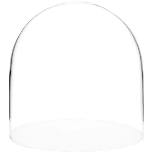 Plymor 8" x 8" Glass Display Dome Cloche (no Base) | Handcrafted Clear Glass for Art & Decor thumbnail 1