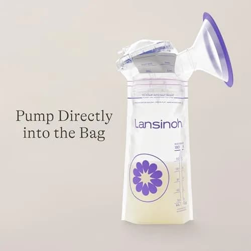 Lansinoh Breastmilk Storage Bags 6 Ounce (177ml) 100 Count | BPA/BPS Free, Double Zipper Leak-Proof thumbnail 8