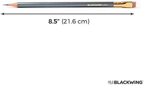 Blackwing 602 Pencils Firm Japanese Graphite Gunmetal Gray 0.8cm (0.3in) | Iconic Heritage Writing Instrument thumbnail 2