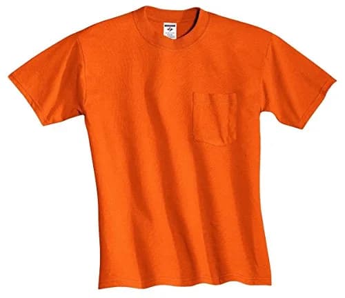 Jerzees Dri-Power Mens Active T-Shirt Small Safety Orange | Support for Active Wear in Indian Climate thumbnail 1