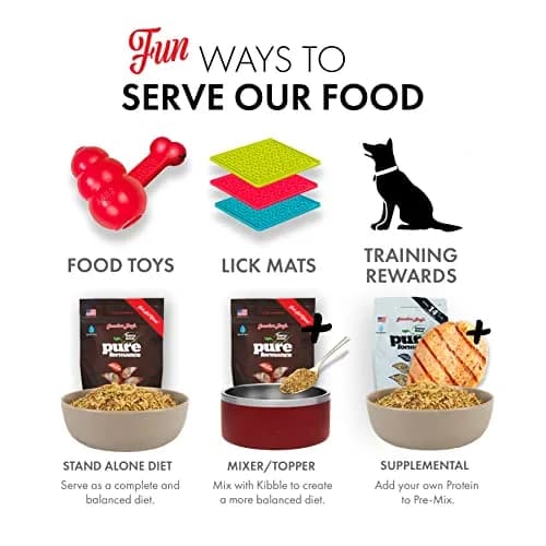 Grandma Lucy's PUREformance Dog Food, Grain Free & Freeze-Dried - Rabbit, 10 lb | All-Natural, All Life Stages thumbnail 3