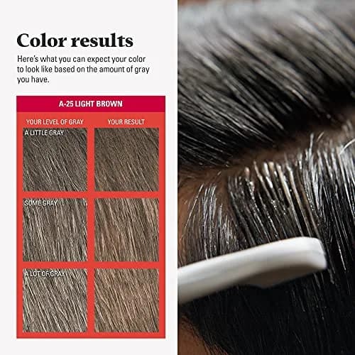 Just for Men Easy Comb-In Color Light Brown A-25 | No-Mix Gray Coverage thumbnail 6