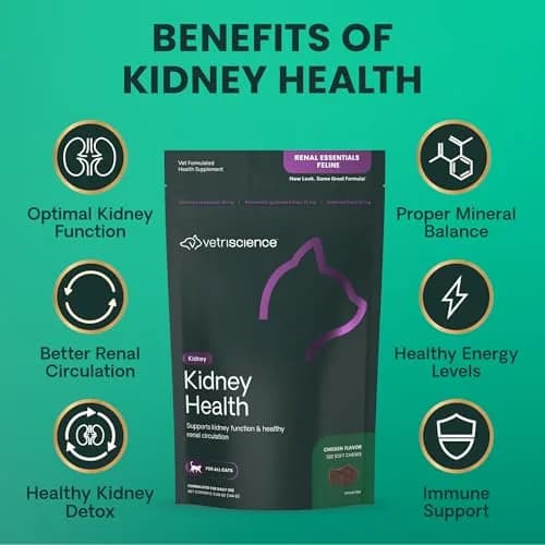 VetriScience Kidney Health Chews for Cats, 120 Count | Supports Kidney Function & Hydration thumbnail 6