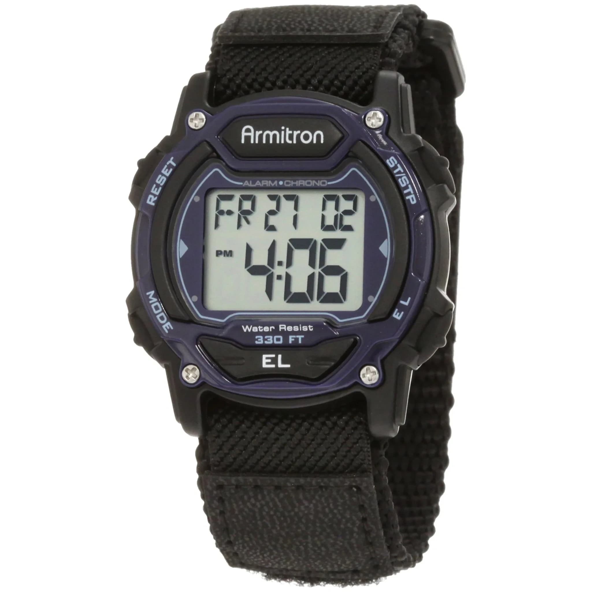 Armitron Sport Unisex Digital Chronograph Watch 40mm (1.5 inches) | Water Resistant 100M — Blue