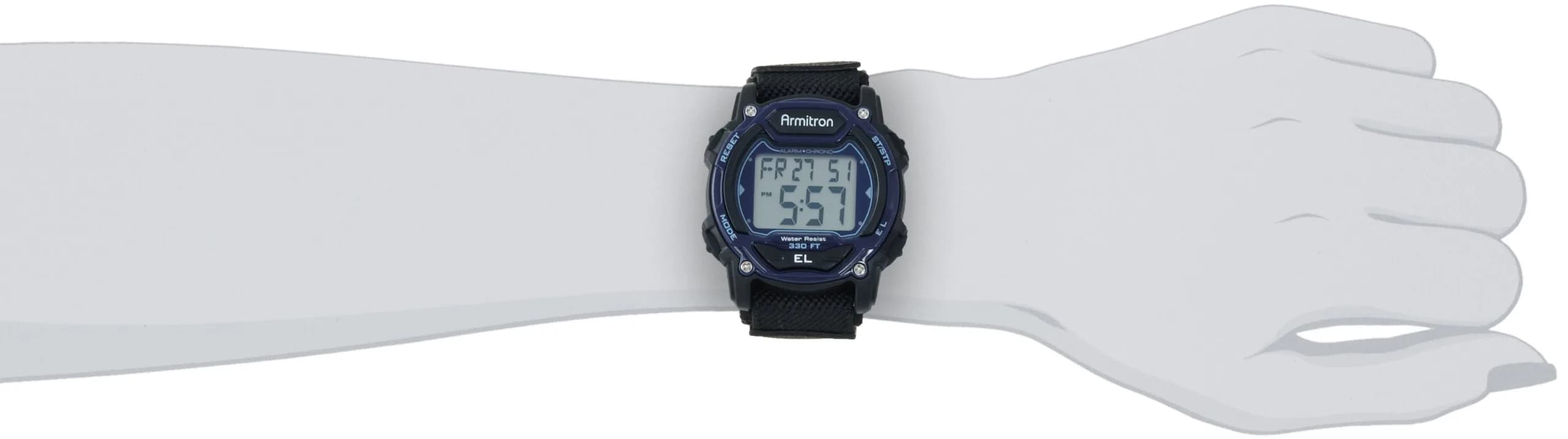 Armitron Sport Unisex Digital Chronograph Watch 40mm (1.5 inches) | Water Resistant 100M - view 5