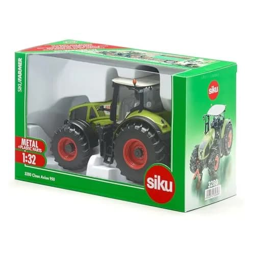 Siku Farmer Claas Axion 950 Tractor 1:32 Scale | Metal & Plastic Green Toy thumbnail 7